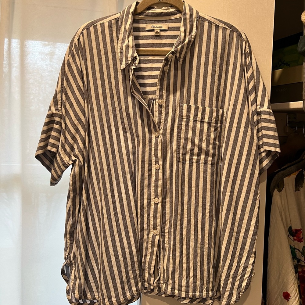 Madewell daily striped shirt XL